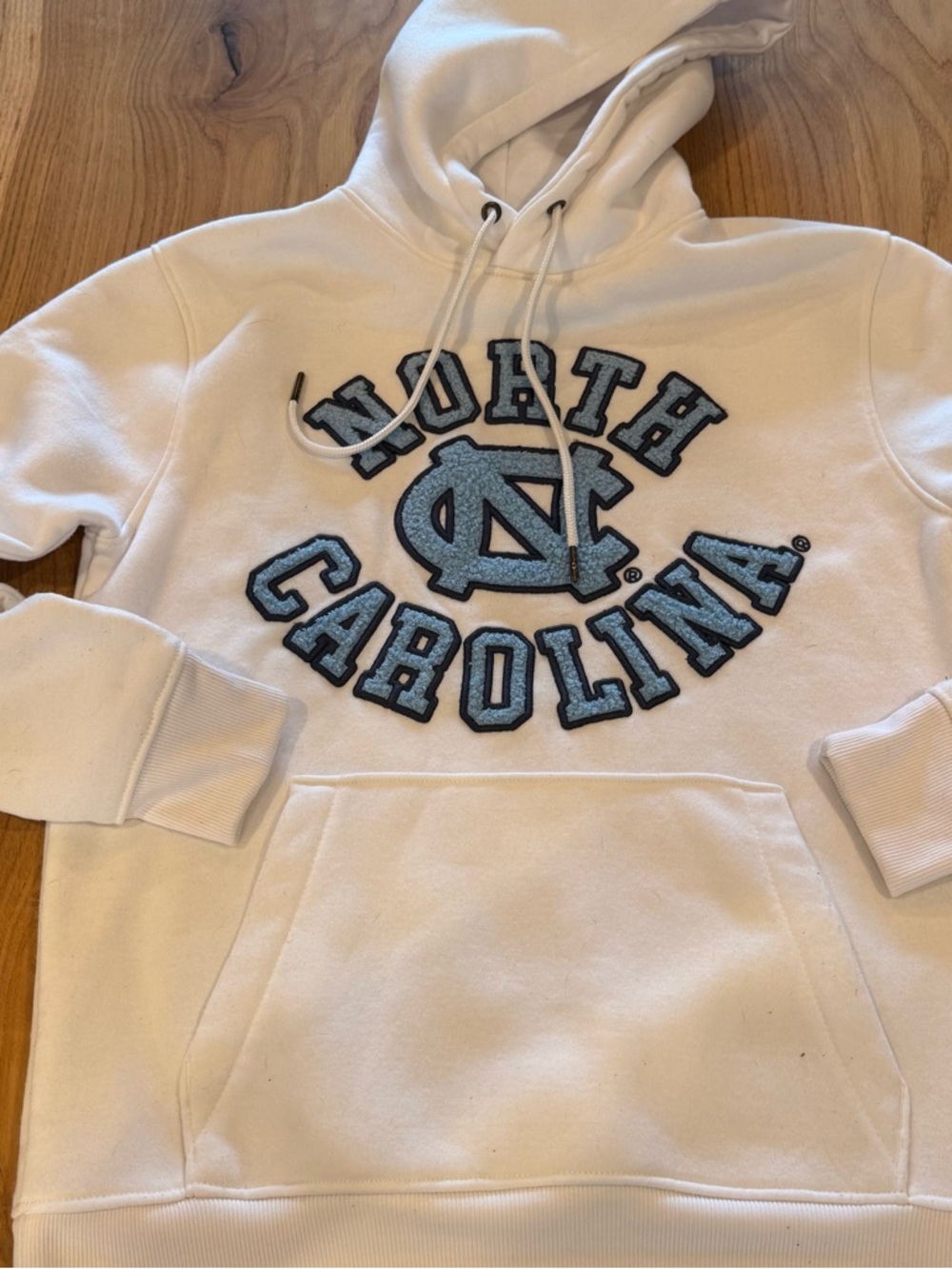 North Carolina White & Carolina Blue Campus Hoodie